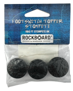 Topper de Pedal StomPete RockBoard, 3 unid. RBOFTSTOMPETBK  - PRETO