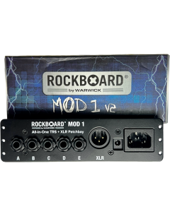 Modulo P/ Pedais RockBoard - MOD 1 V2 - Tudo-em-Um TRS & XLR, IEC & Barrel Patchbay - RBO B MOD1 V2   